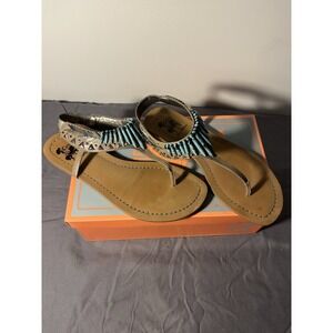 Circus by Sam Edelman Canyon flat sandals boho Beaded Summer Women's 9M Beachy